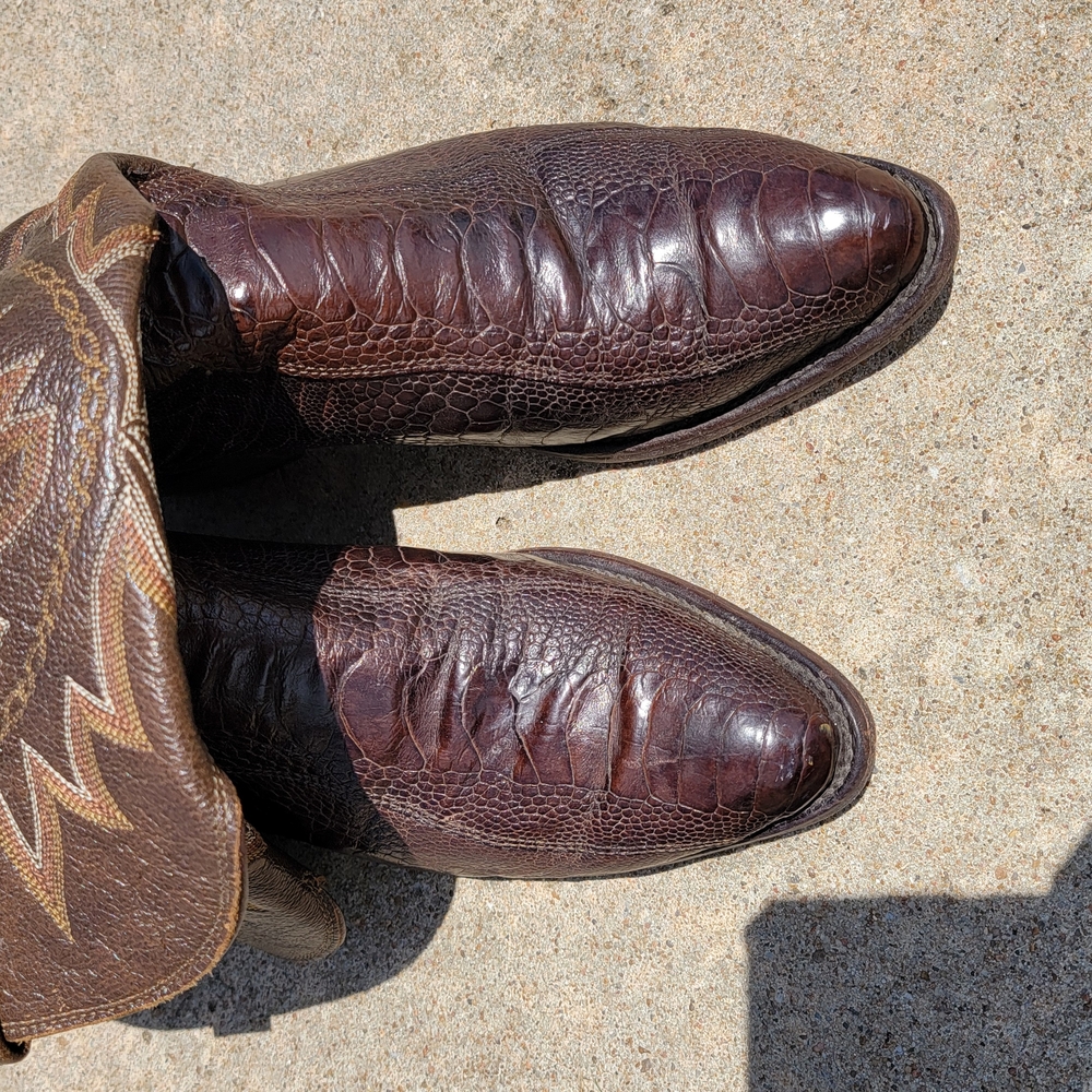 Brown Leather Cowboy Boots